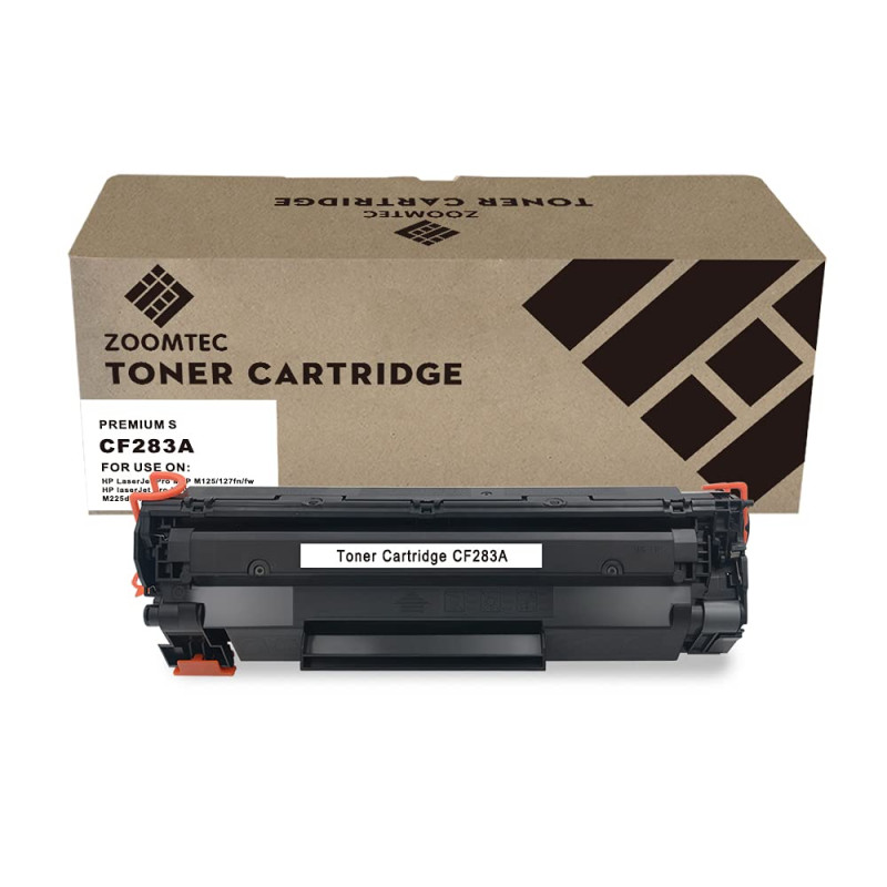 ZOOMTEC 83A CF283A Cartouche de Toner Compatible pour LaserJet Pro MFP M125 M127fn M127fw M202dw M225dn M225dw M225rdn M202n M20