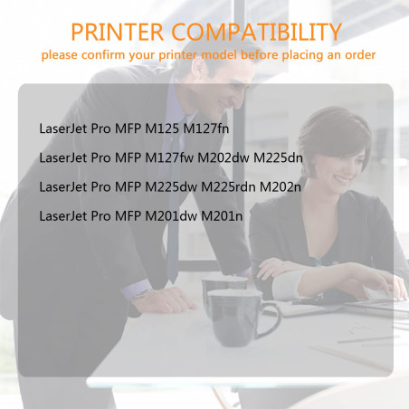 ZOOMTEC 83A CF283A Cartouche de Toner Compatible pour LaserJet Pro MFP M125 M127fn M127fw M202dw M225dn M225dw M225rdn M202n M20