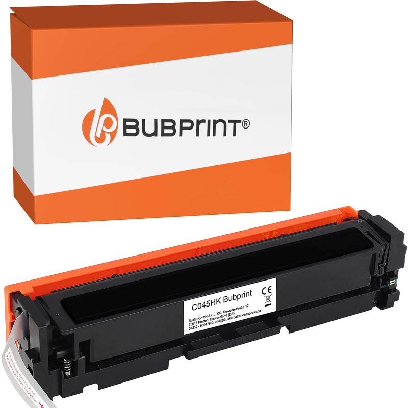 Bubprint Cartouche de Toner Compatible pour Canon 045H 045 H 045HBK 1246C002 i-Sensys LBP611CN LBP612CDW LBP613CDW MF631CN MF632
