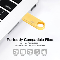 Clé USB 64 Go, Mini Clef USB 64 GB Pen Drive 64GO USB Flash Drive 64GB Cle USB 64 giga avec Crochet pour Ordinateur Portable/PC/