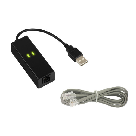 KALEA-INFORMATIQUE Adaptateur Fax Modem 56K sur Port USB avec Prise RJ11. Chipset CONEXANT