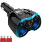 Allume Cigare USB Adaptateur 2-Prise, Prise De Voiture 3 Ports Chargeur De Voiture Type C Multi Prise De Courant 12V/24V 80W Ada Allume Cigare USB Adaptateur 2-Prise, Prise De Voiture 3 Ports Chargeur De Voiture Type C Multi Prise De Courant 12V/24V 80W Ada