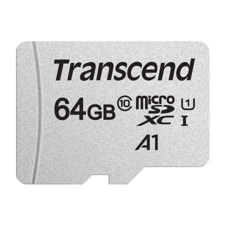 Transcend - 64Go - SDXC/SDHC 300S Carte microSD 64 Go avec adaptateur SD - TS64GUSD300S-A