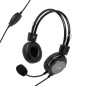 Bluestork MC201 Micro Casque pour PC - Casque avec Microphone Flexible à Réduction de Bruits - Casque PC avec Micro Jack 3.5mm C