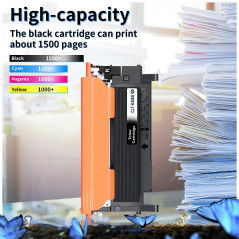 LOSMANN 2X Toner Noir Compatible pour Samsung 406S CLP-360 CLT-K406S Xpress C410W C460 C460FW C460W C467W CLP-360N CLP-360ND CLP