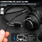 Bluestork MC201 Micro Casque pour PC - Casque avec Microphone Flexible à Réduction de Bruits - Casque PC avec Micro Jack 3.5mm C