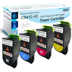 ASEKER Compatibile CS310 CS410 CS510 Cartuccia Toner pour Lexmark CS310dn CS310dtn CS410n CS410dn CS410dtn CS510de CS510dte 4000
