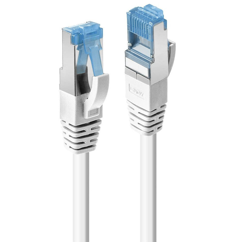 Lindy Câble réseau cat.6A S/FTP, cuivre, LSOH, 500MHz, blanc, 2m Lindy Câble réseau cat.6A S/FTP, cuivre, LSOH, 500MHz, blanc, 2m