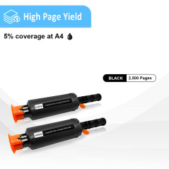 2 Noir Cartouche de Toner Compatible 143A W1143A 143AD W1143AD Capacité Standard 2500 Pages pour HP Neverstop Laser MFP 1202w 12