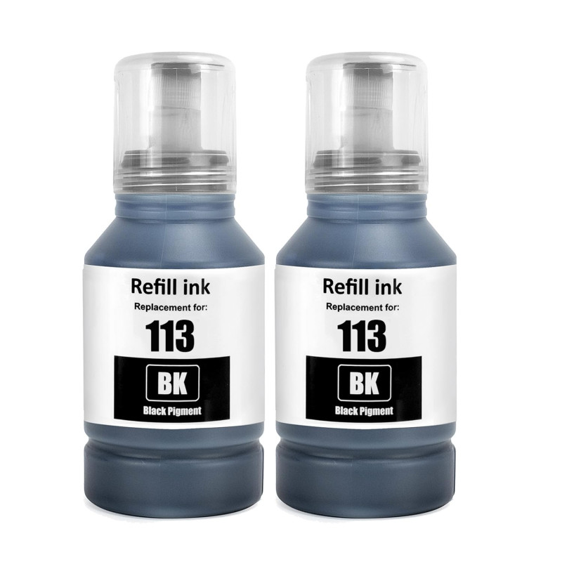 SHUOLEI 113 Encre Compatible avec Epson 113 Bouteille d'encre Multipack pour ET-5150 ET-5170 ET-5850 ET-5800 ET-16600 ET-16150 E SHUOLEI 113 Encre Compatible avec Epson 113 Bouteille d'encre Multipack pour ET-5150 ET-5170 ET-5850 ET-5800 ET-16600 ET-16150 E
