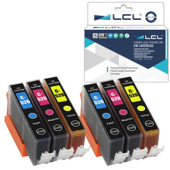 LCL Cartouche d'encre Compatible CLI-526 CLI-526C CLI-526M CLI-526Y (2Cyan 2Magenta 2Jaune) Remplacement pour Canon PIXMA IP4850