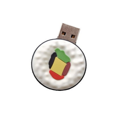 Ulticool - Sushi 16 GB USB - Riz Clé - Rice Flash Drive 16 Go - Mémoire Stick Stockage de Données - Blanc Noir Vert Rouge Jaune