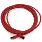 1aTTack.de 1 m Câble réseau Cat 8 Câble CAT8 rouge - 1 pièce Cat.8 Lan 2000 MHz 40 Gbit s 40GBase-T Poe+ patch cable Câble Ether