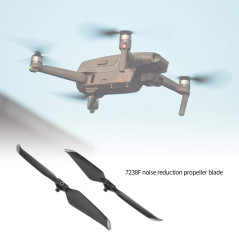 EMSea 2 Paires Hélices à Dégagement Rapide, 7238F Lames avec Pointe Argent Compatible pour DJI Mavic Air 2/2S
