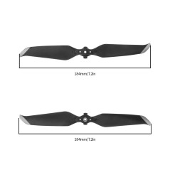 EMSea 2 Paires Hélices à Dégagement Rapide, 7238F Lames avec Pointe Argent Compatible pour DJI Mavic Air 2/2S