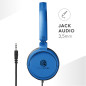 Music Sound,Casque Fil Basic,Casque Supra-auriculaire Bandeau Repliable avec Câble Anti-nœuds 1,2 m et Micro intégré - Connecteu Music Sound,Casque Fil Basic,Casque Supra-auriculaire Bandeau Repliable avec Câble Anti-nœuds 1,2 m et Micro intégré - Connecteu