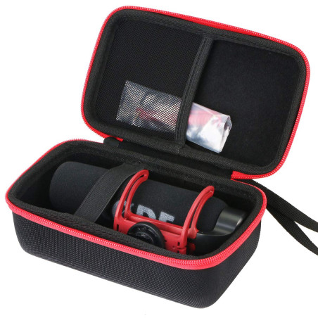 Aenllosi Dur Cas étui de Voyage Housse Porter pour RØDE Rode VideoMic GO Microphone(boîte Seule)