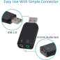 ADWITS Adaptateur Audio stéréo USB 3D Externe avec Prise Jack 3,5 mm pour Microphone Casque, Carte Son USB sans Pilote pour Win ADWITS Adaptateur Audio stéréo USB 3D Externe avec Prise Jack 3,5 mm pour Microphone Casque, Carte Son USB sans Pilote pour Win