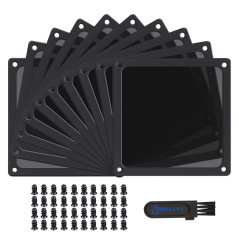 BRIEFCEC Filtre Ventilateur PC Grille Ventilation Filtre anti Poussière PC, 120mm Magnétique PVC Cadre pour PC Grille Ventilateu