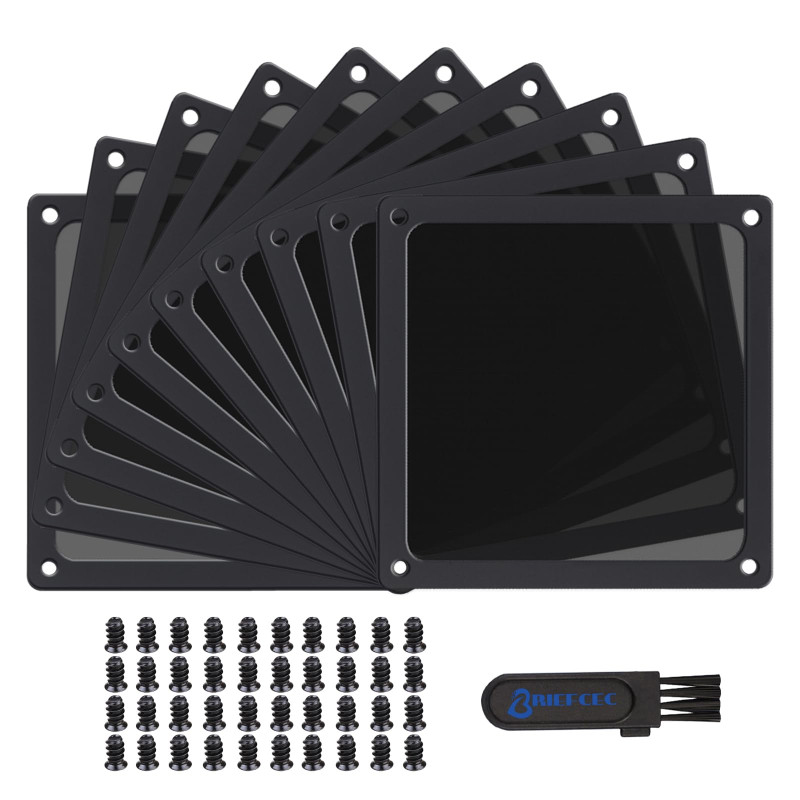 BRIEFCEC Filtre Ventilateur PC Grille Ventilation Filtre anti Poussière PC, 120mm Magnétique PVC Cadre pour PC Grille Ventilateu BRIEFCEC Filtre Ventilateur PC Grille Ventilation Filtre anti Poussière PC, 120mm Magnétique PVC Cadre pour PC Grille Ventilateu