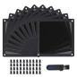 BRIEFCEC Filtre Ventilateur PC Grille Ventilation Filtre anti Poussière PC, 120mm Magnétique PVC Cadre pour PC Grille Ventilateu BRIEFCEC Filtre Ventilateur PC Grille Ventilation Filtre anti Poussière PC, 120mm Magnétique PVC Cadre pour PC Grille Ventilateu