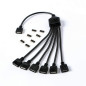 Gelid Solutions Répartiteur RVB 1 à 6 - Compatible avec ARGB, RGB standard 12 V et ARGB 5 V - Connectez jusqu'à 6 appareils RVB. Gelid Solutions Répartiteur RVB 1 à 6 - Compatible avec ARGB, RGB standard 12 V et ARGB 5 V - Connectez jusqu'à 6 appareils RVB.