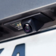 DYNAVISION caméra OEM | AHD NTSC caméra de recul avec lumière Jaune pour VW Golf Passat Polo, Skoda Octavia Fabia, Cayenne Panam