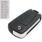 HooRLZ 1 coque de clé Opel à 2 boutons pour Opel Astra Antara Corsa Zafira Vectra Tigra B HooRLZ 1 coque de clé Opel à 2 boutons pour Opel Astra Antara Corsa Zafira Vectra Tigra B