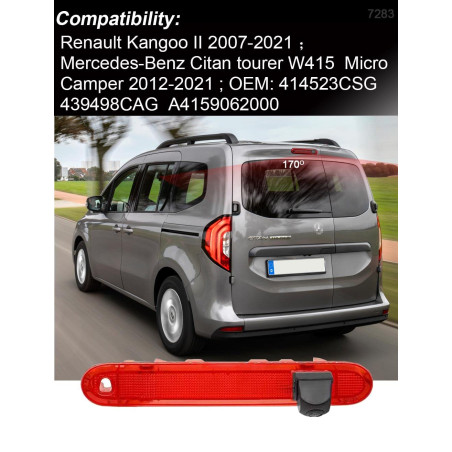 Caméra de recul pour Feux de freinage sur Le Toit de la troisième Voiture,Remplacement pour Kangoo II 2007-2021/Citan Tourer W41