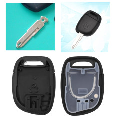 EMSea 2pcs Coque de Clé à Distance de Voiture Compatible avec Kangoo Master 2 Twingo Clio 2 Laguna Espace Megane Remplacement 1 