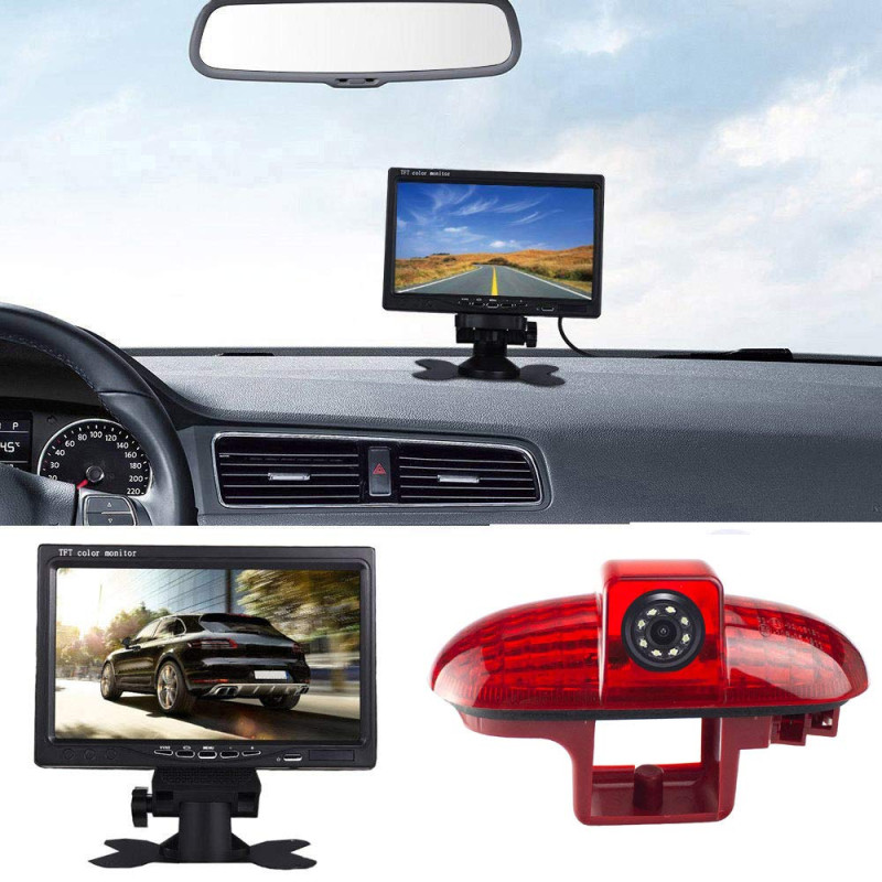 7'' Pouces TFT LCD Moniteur de Voitures + HD Vision Nocturne IR Feu de Freinage Caméra de recul pour Opel Vivaro Surf Concept/Co 7'' Pouces TFT LCD Moniteur de Voitures + HD Vision Nocturne IR Feu de Freinage Caméra de recul pour Opel Vivaro Surf Concept/Co