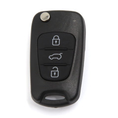 sourcingmap Coque de clé 3 Boutons avec Lame Plip Télécommande Boîte Rechange pour Kia Rondo Sportage Soul Rio