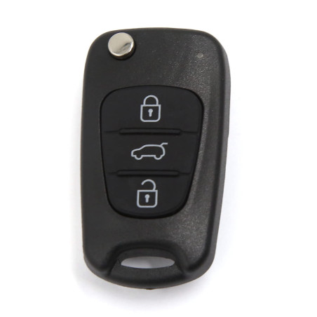 sourcingmap Coque de clé 3 Boutons avec Lame Plip Télécommande Boîte Rechange pour Kia Rondo Sportage Soul Rio