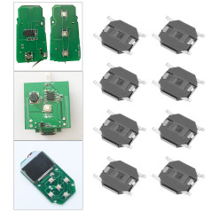 EMSea 20pcs Micro Interrupteur Tactile Bouton Poussoir Compatible avec 3C B6 Voiture Télécommande Clé Équipement Audio Interrupt