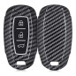kwmobile Accessoire Clé de Voiture Compatible avec Hyundai Keyless Go 3-Bouton - Coque de Protection en Plastique Rigide Carbone kwmobile Accessoire Clé de Voiture Compatible avec Hyundai Keyless Go 3-Bouton - Coque de Protection en Plastique Rigide Carbone