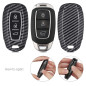 kwmobile Accessoire Clé de Voiture Compatible avec Hyundai Keyless Go 3-Bouton - Coque de Protection en Plastique Rigide Carbone kwmobile Accessoire Clé de Voiture Compatible avec Hyundai Keyless Go 3-Bouton - Coque de Protection en Plastique Rigide Carbone