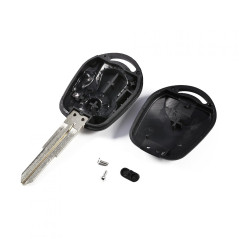 Coque de clé à Rabat,Coque Clef SsangYong,2 Boutons La Coque de Protection de clé de télécommande de Voiture Fob Convient à Ssan