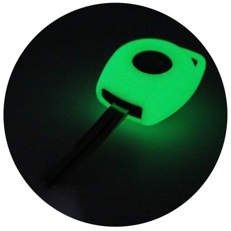 Finest-Folia Coque de protection en silicone pour clé de voiture à 2 boutons (phosphorescent)