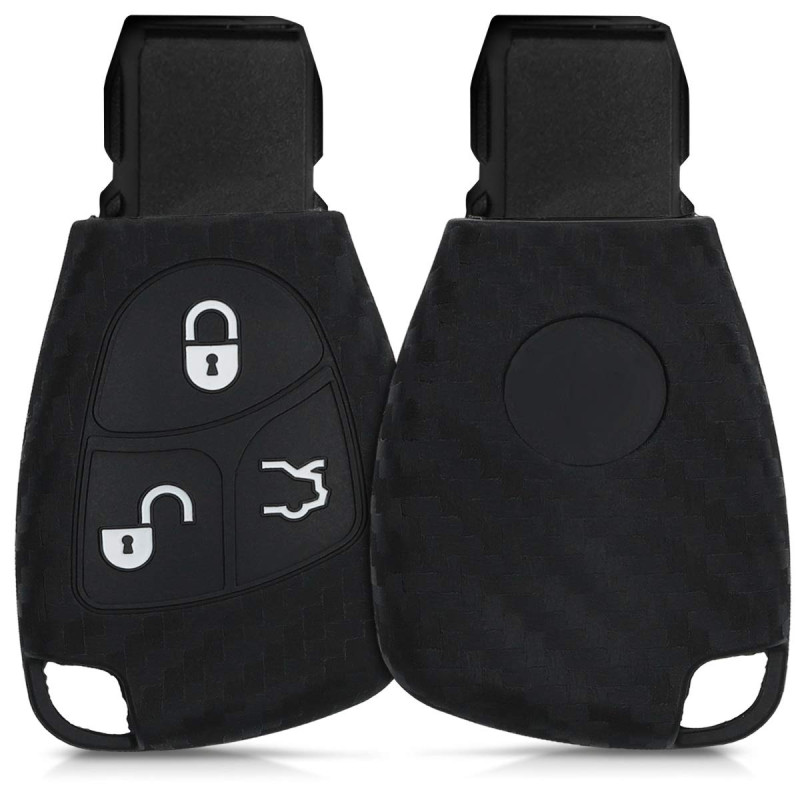 kwmobile Coque clé de Voiture Compatible avec Mercedes Benz 2-3-Bouton Accessoire clé Voiture - Protection étui Souple en Silico kwmobile Coque clé de Voiture Compatible avec Mercedes Benz 2-3-Bouton Accessoire clé Voiture - Protection étui Souple en Silico