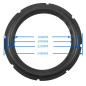 Tihebeyan 10 Pouces Perforé Haut-Parleur en Caoutchouc Accessoires de Réparation Bord Subwoofer Surround Anneaux Pièces De Recha Tihebeyan 10 Pouces Perforé Haut-Parleur en Caoutchouc Accessoires de Réparation Bord Subwoofer Surround Anneaux Pièces De Recha