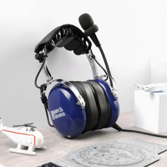 R SPIDER WIRELESS Pilote Aviation Casque Aviation Général (Bleu)