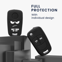 kwmobile Coque clé de Voiture Compatible avec Opel Vauxhall 2-Bouton Accessoire clé Voiture - Protection étui Souple en Silicone