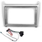 Sound-way - Kit Montage Cadre de Radio Adaptateur autoradio 9" Pouces pour Volkswagen Polo 2009-2017 Gris
