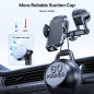 Miracase Support Telephone Voiture [Rotation 360°& Ventouse Puissante] Porte Telephone Voiture Grille D'aération & Pare-Brise & 