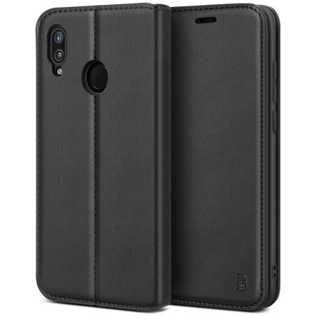 BEZ Coque pour Huawei P20 Lite, Etui pour P20 Lite Housse À Rabat en PU Cuir Flip Case Cover, Pochette de Protection en Faux Cui