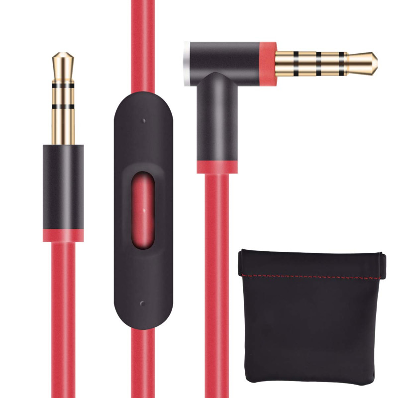 baolongking Remplacement de câble/Fil pour Beats câble audio + Télécommande/Micro pour Beats by Dr. Dre Casque Solohd/Studio/Pro baolongking Remplacement de câble/Fil pour Beats câble audio + Télécommande/Micro pour Beats by Dr. Dre Casque Solohd/Studio/Pro
