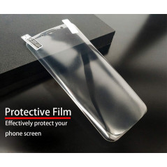 KANSi Coque Compatible pour Huawei P30 Pro, Smart View Flip Faux Cuir Coque + Protection Ecran - Noir