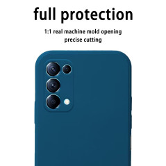Topme Coque pour Oppo Find X3 Lite/Oppo Reno5 5G (6.43" inches) Etui Housse, Protecteur de Peau en Silicone TPU - Le Noir