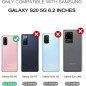 Dexnor Coque pour Samsung S20, Protection d'écran intégrée et béquille, Protection de qualité Militaire résistante aux Chocs pou Dexnor Coque pour Samsung S20, Protection d'écran intégrée et béquille, Protection de qualité Militaire résistante aux Chocs pou