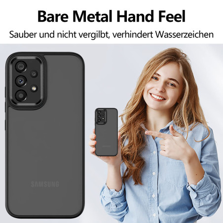 Keteen Coque Compatible avec Samsung Galaxy A52/A52s Étui Ultra Fine Mat Translucide Antirayures Hard PC et Premium Silicone TPU